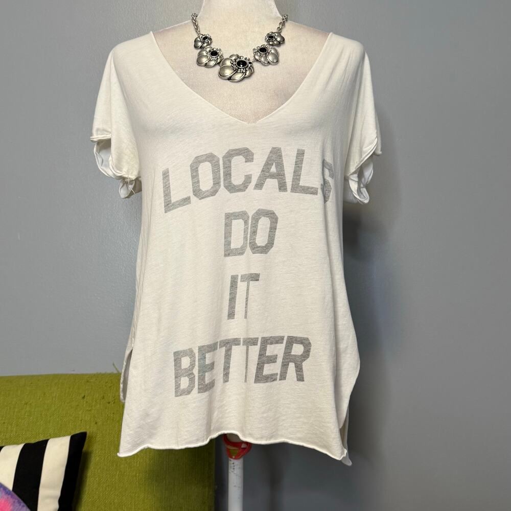 Local Celebrity White Locals Do it Better Graphic Tee